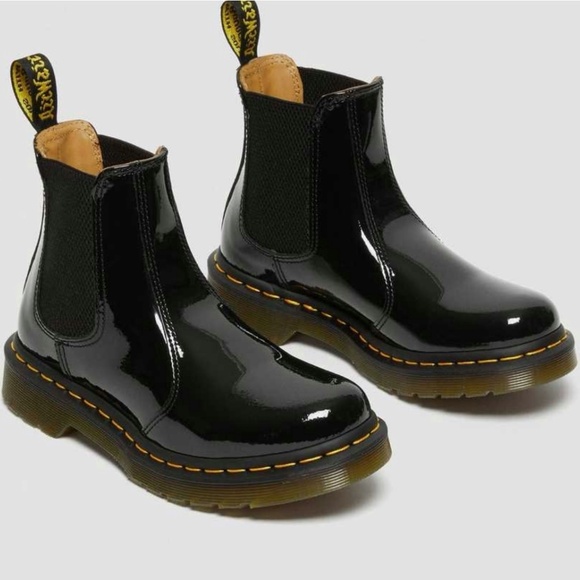 Dr. Martens Black Patent Chelsea boot Size 8 - Picture 3 of 12